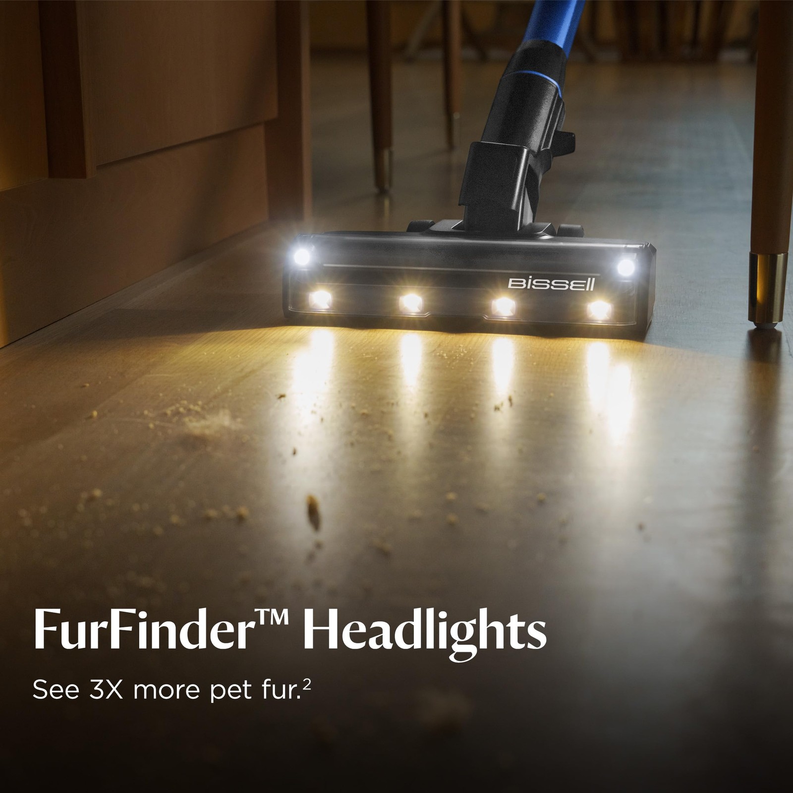 BISSELL PowerClean FurFinder 200W Cordless Vacuum, Rechargeable, 40 Min Battery