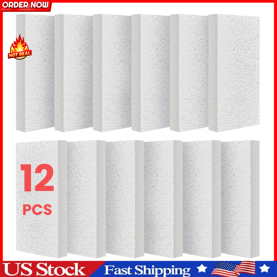 12 Pack Fire Bricks High Temp Insulated Firebrick for Wood Stove Fireplace