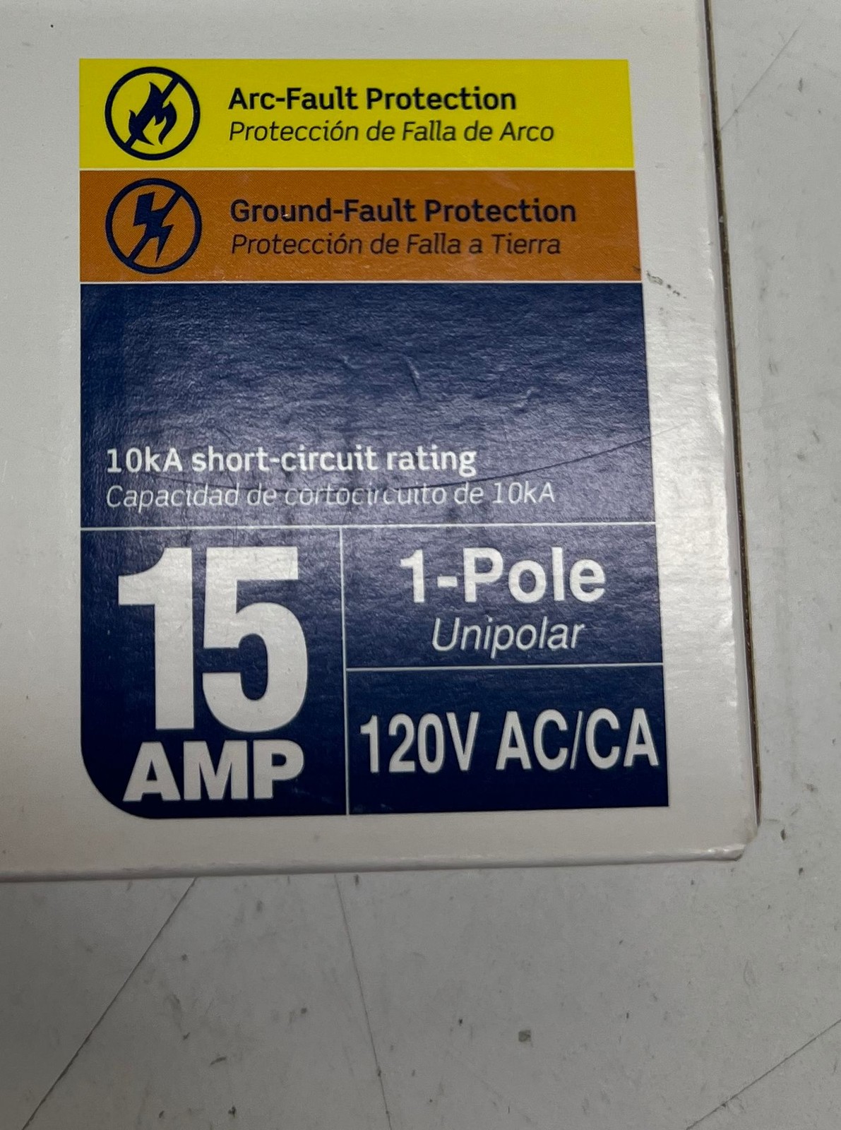 Leviton AFCI/GFCI 1-Pole 15 Amp 120V Thermal Magnetic Circuit Breaker New