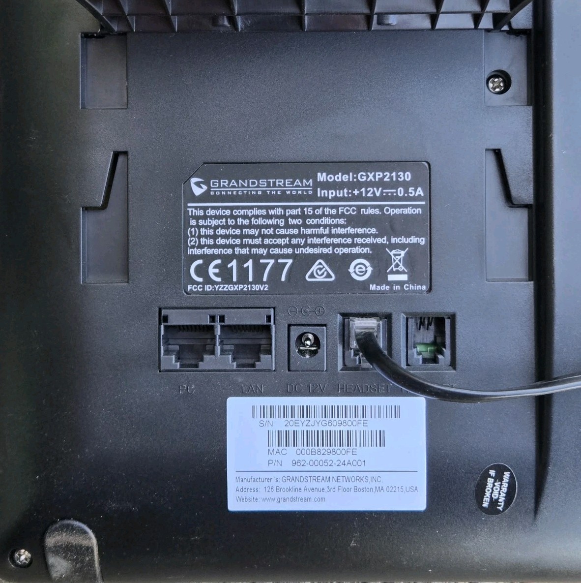 Lot of 3 Grandstream GXP2130 Enterprise IP Phones — Used No Power Cords