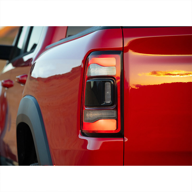 Pair w/ Blind Spot LED Tail Lights For 2019-2023 Dodge RAM 1500 Red Lamps LH RH