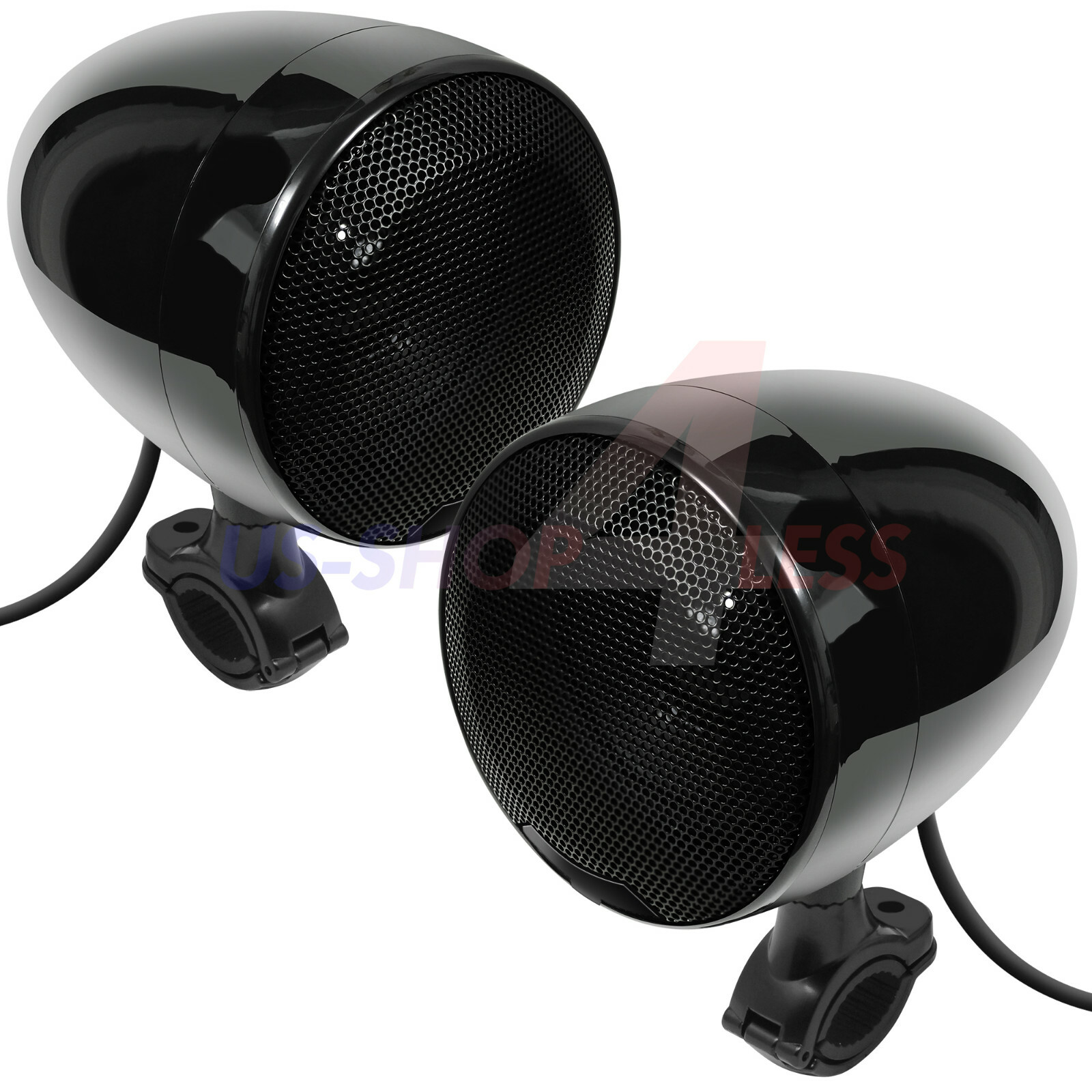 600W AMP Bluetooth Waterproof Motorcycle Stereo Speaker Audio MP3 System AUX USB