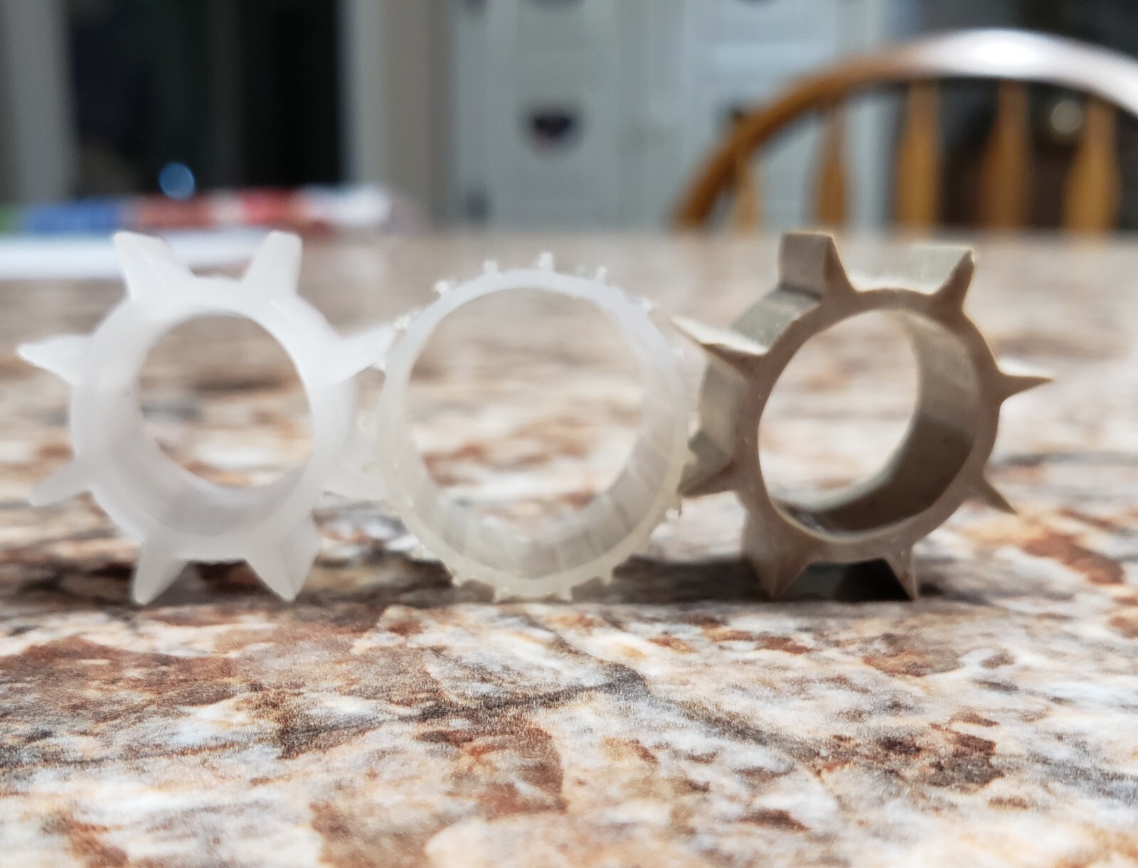 VOTIVE CUP GROMMETS CLEAR NEW(8)HOLDS PEG VOTIVE CUPS TIGHT HOME INTERIOR&OTHERS