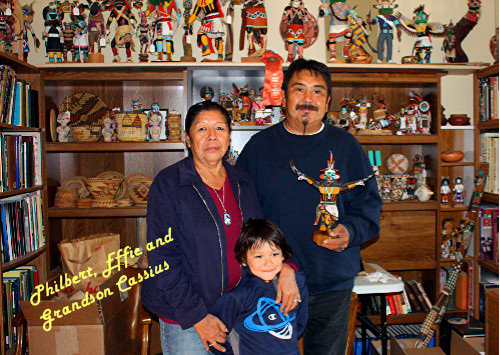 Hopi Kachina Doll -Aya, the Rattle Kachina by Philbert Poleyestewa - Beautiful!