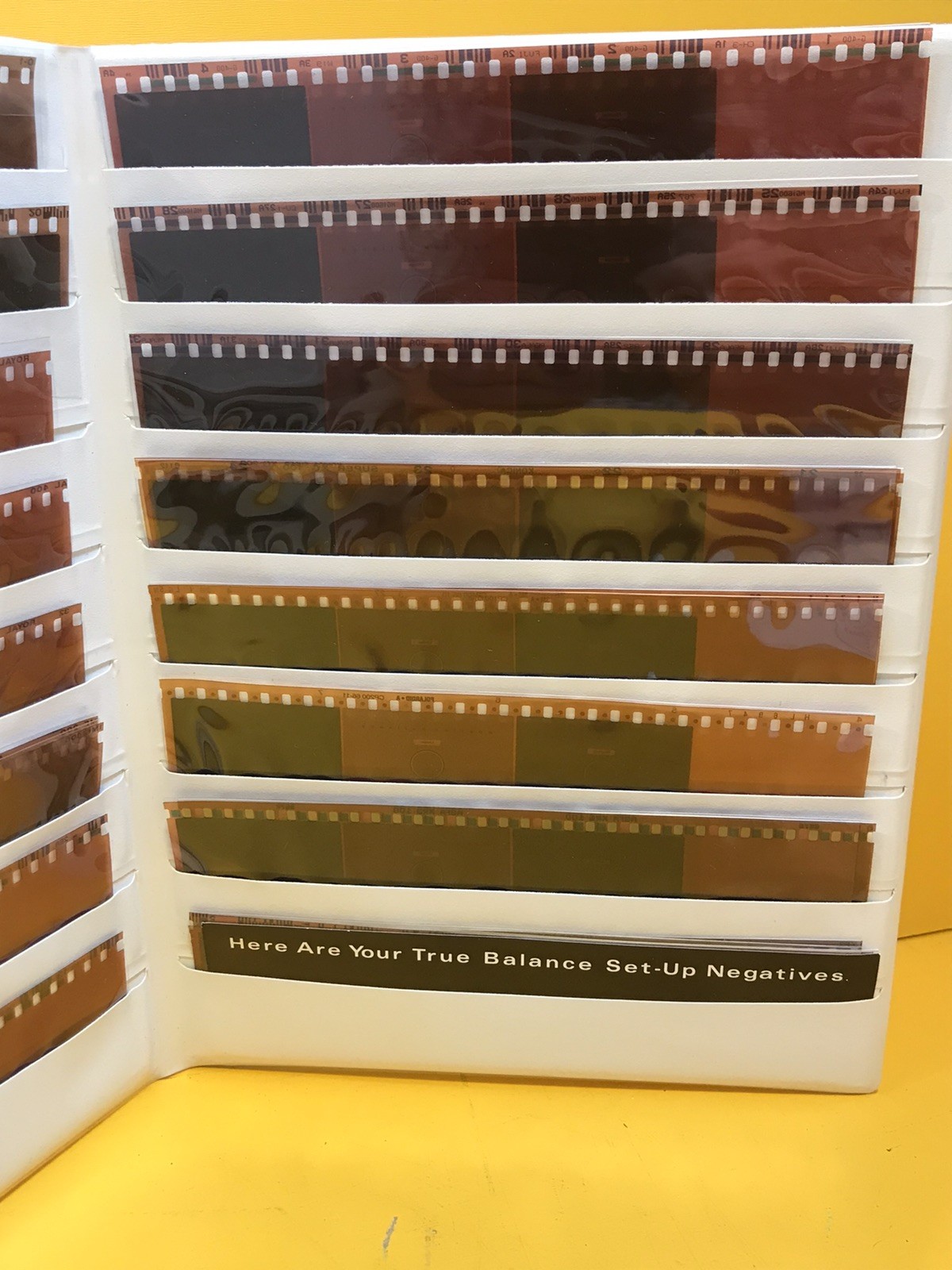 Printer Setup Test 35mm Negatives Aperion Inc. Bullseye Set