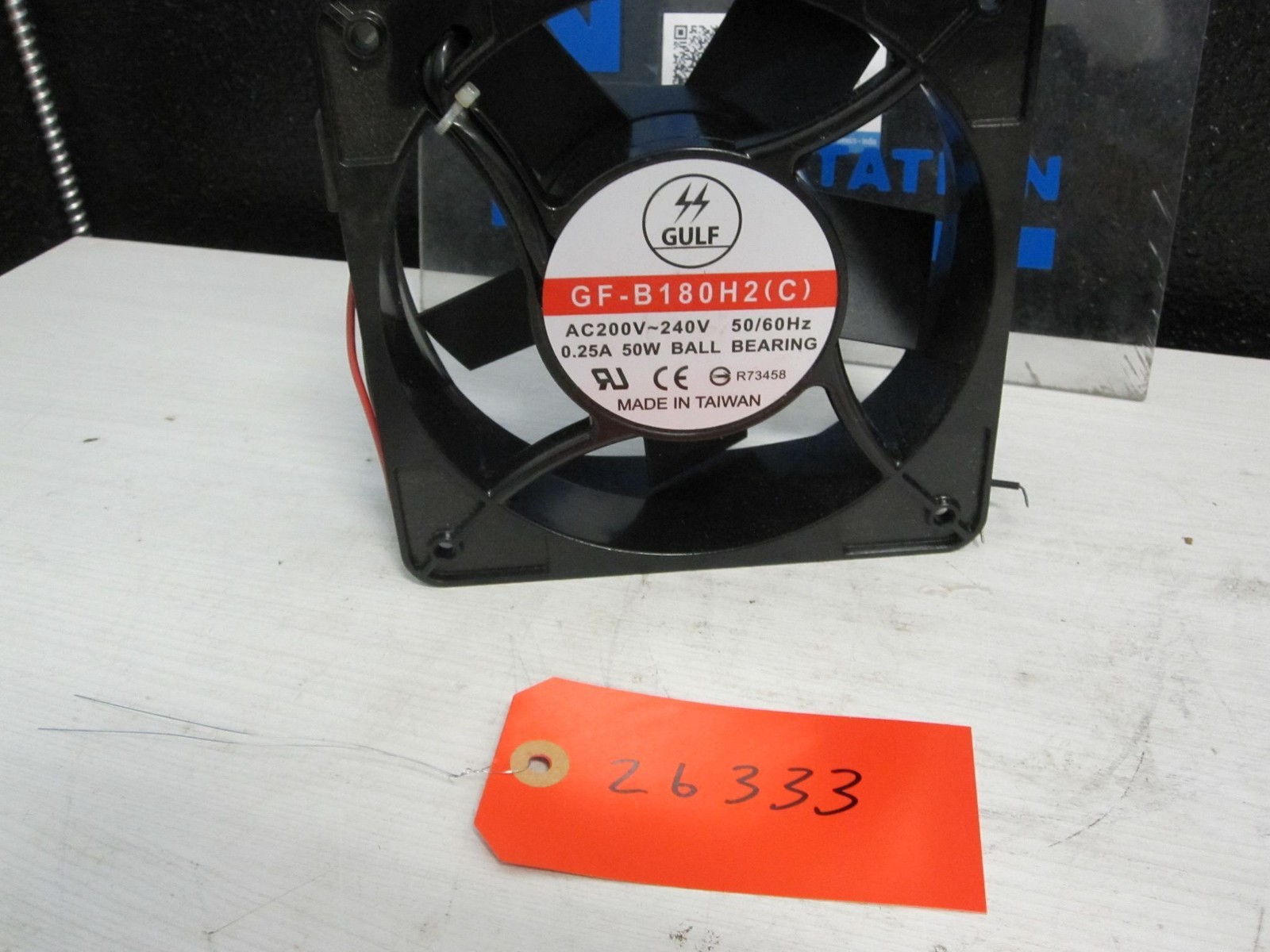 GULF AC200V-240V 50/60Hz 0.25A 50W BALL BEARING FAN