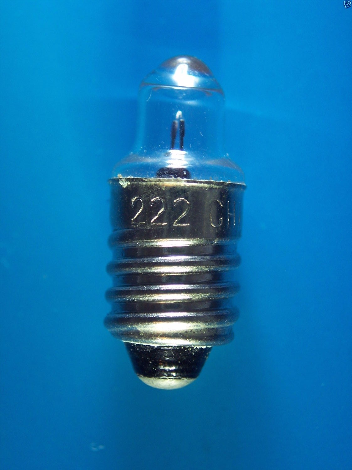2PK Screw Lens Bulb 2.25V .25A E10 Base Replacement for #222 GE-222 2R6/2R10