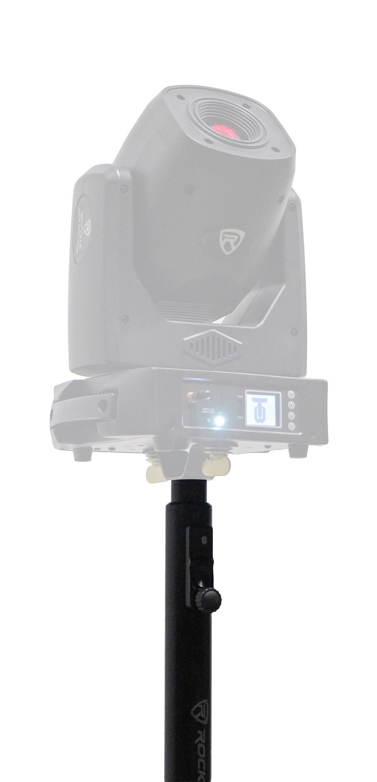 Rockville RLF2 BLACK 10 Foot Solid Base Speaker/Lighting/Projector DJ Stand+Bag