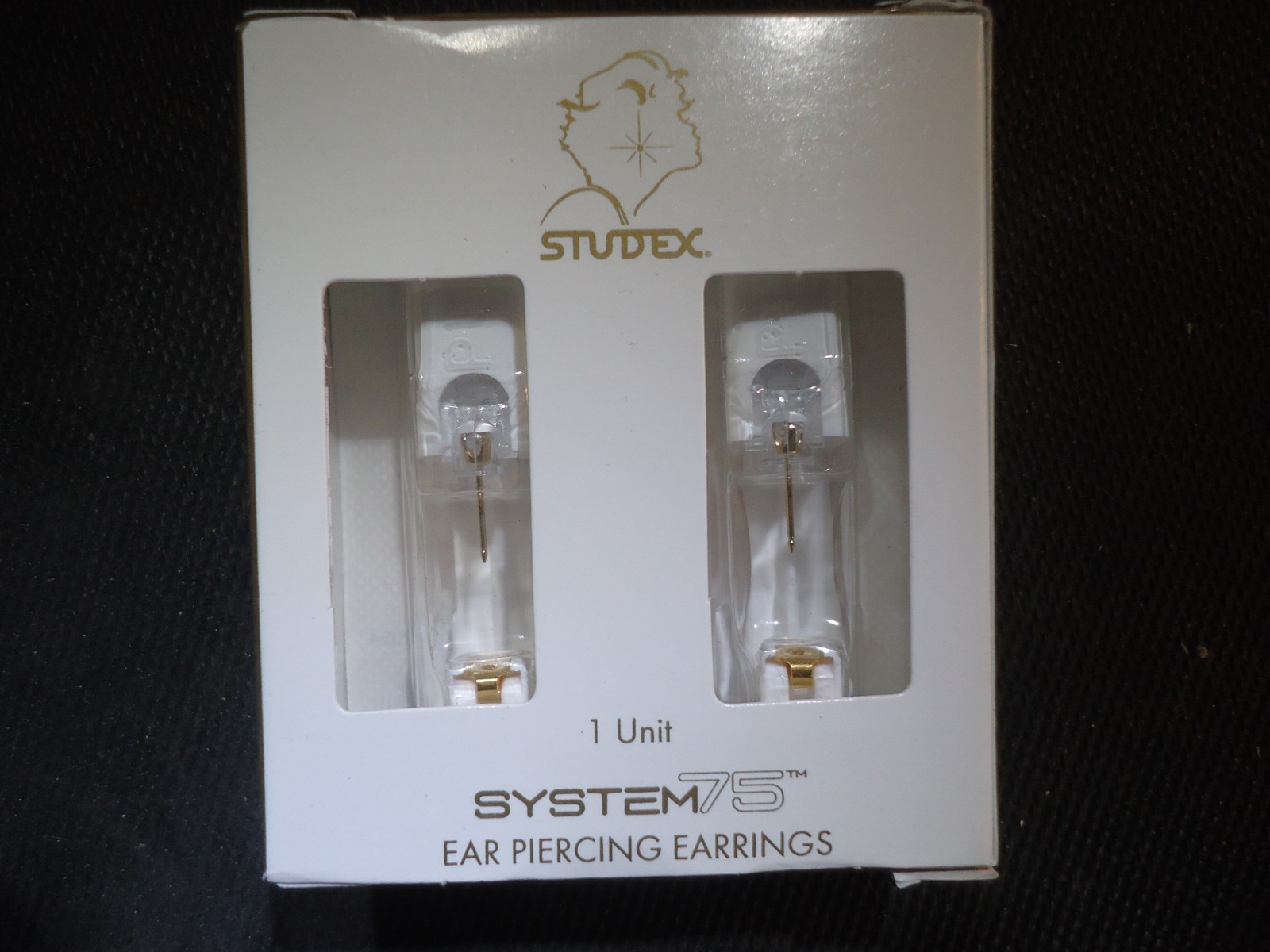 System 75 Prong Set Princess Cut Piercing Studs - 3x3 - Cubic Zirconia - 14K Yel