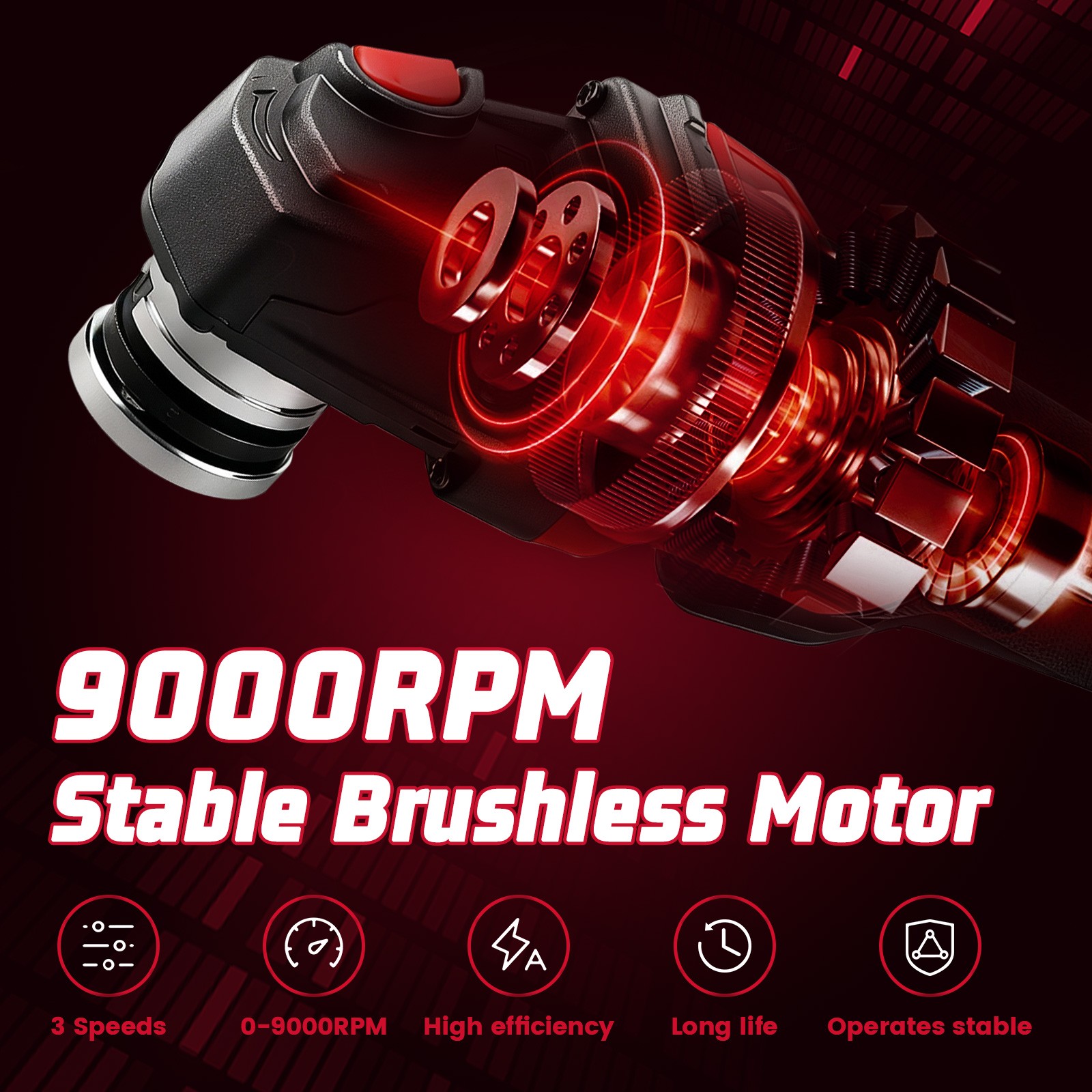 Cisivis Cordless 4-1/2" Brushless Angle Grinder for Milwaukee M18 Battery