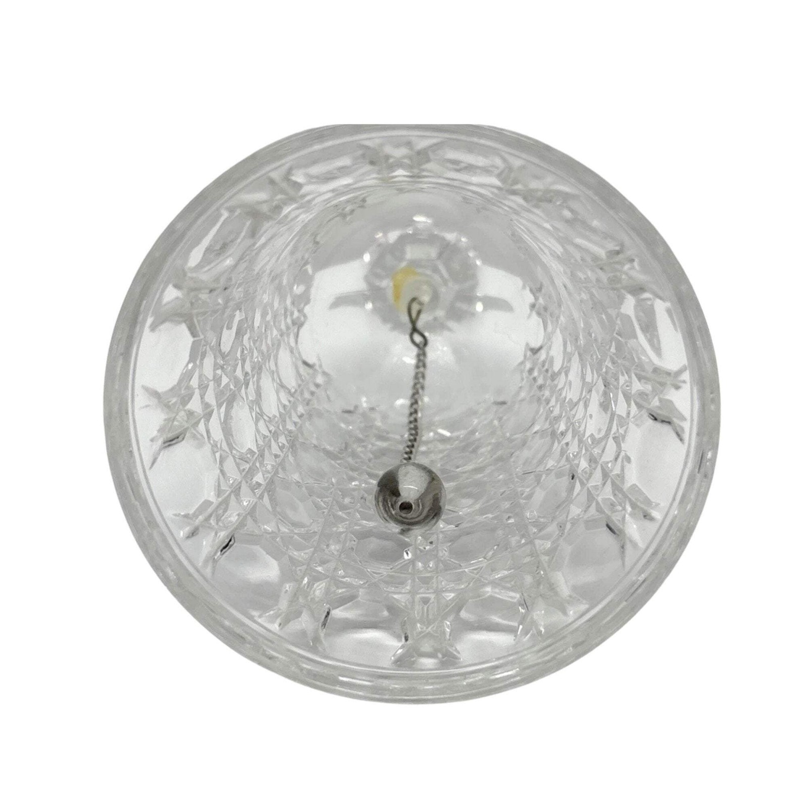 Elegant Decorative Handheld Glass Bell 1CT: Item is new; Box has minor yellowing