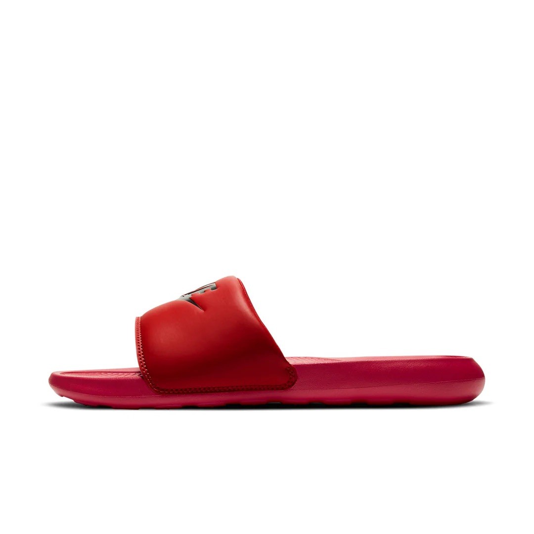 NEW Nike Victori One Slides Red Black Comfort Sandals CN9675‑600 Mens Sizes