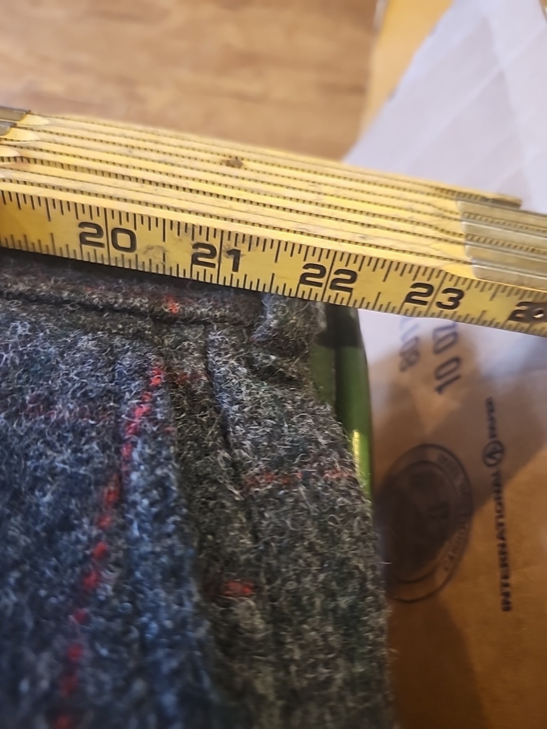 Heavy Wool Pants Unbranded Mens Size 42x24 Plaid Logger Hunting Trousers