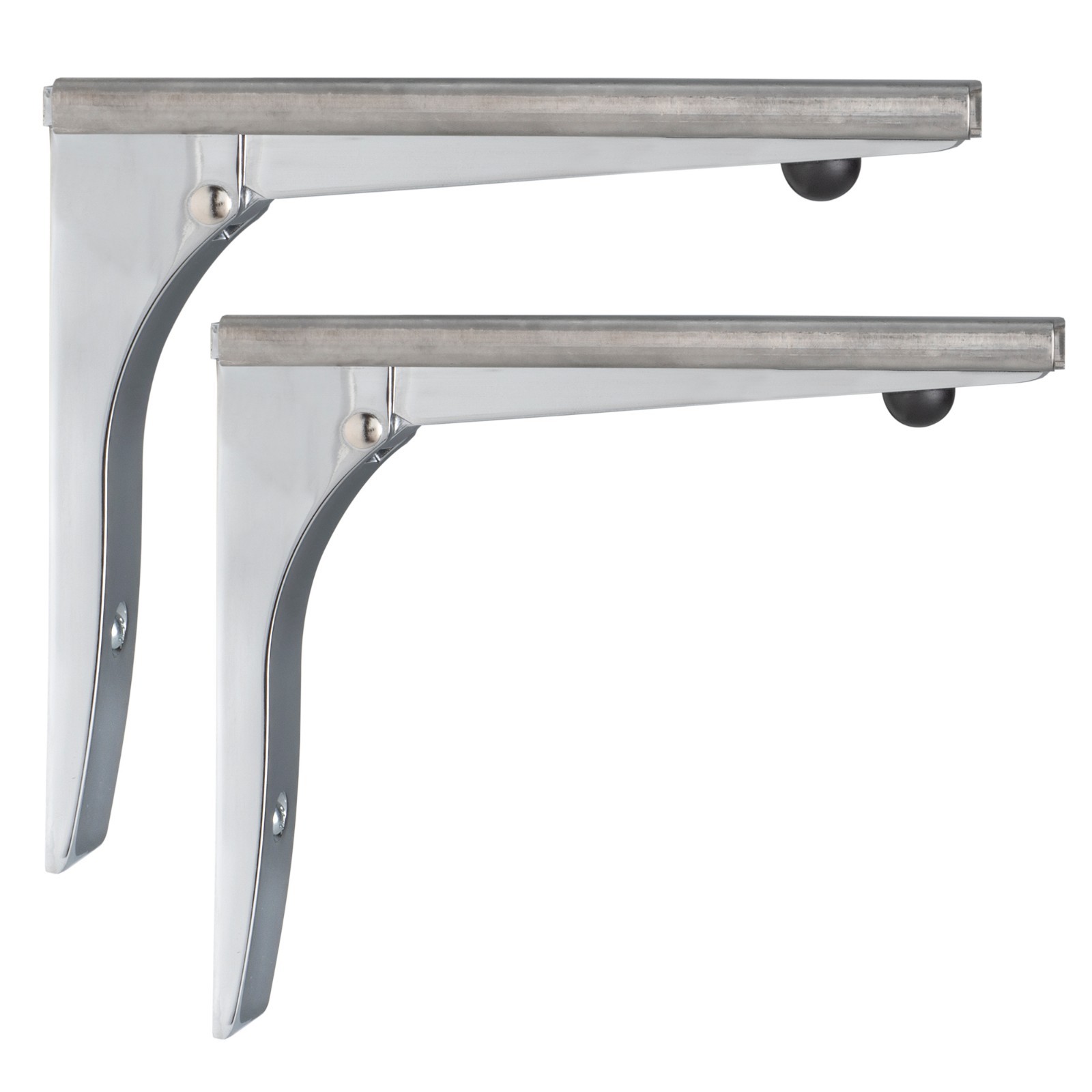 Folding Shelf Brackets Commercial Grade For Concession Stands & Food Trucks X 2