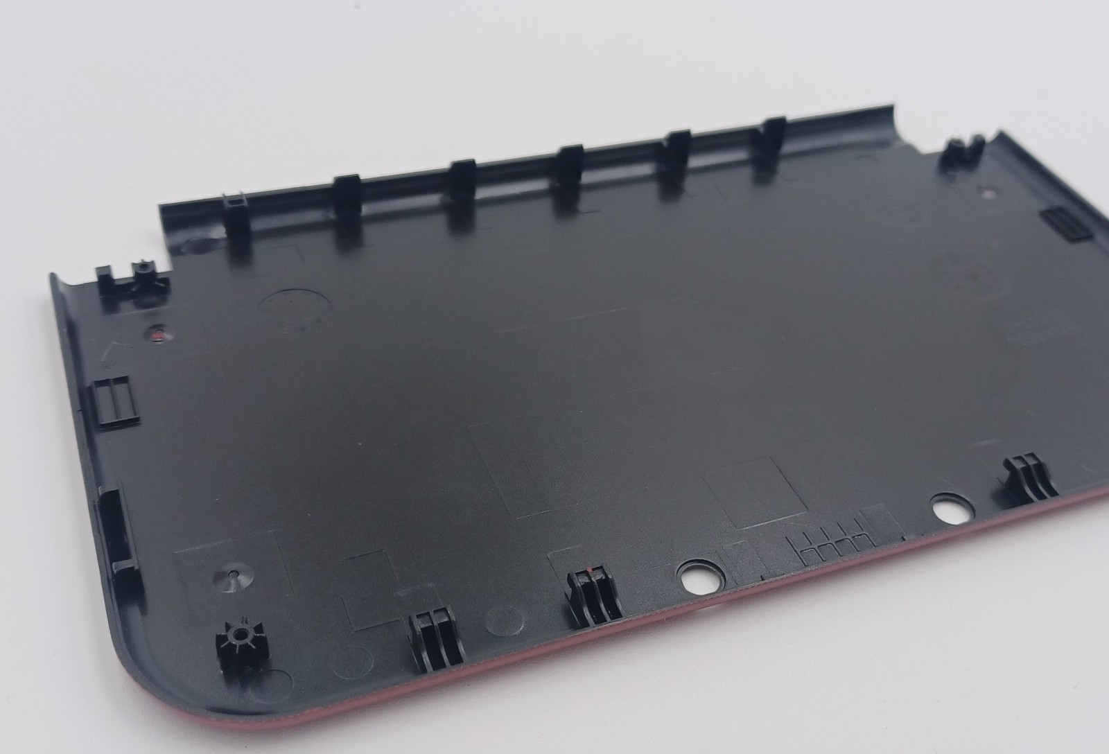 New Nintendo 3ds Xl LL Red Replacement Shells Front/Rear + Rubbers+Screws+Label