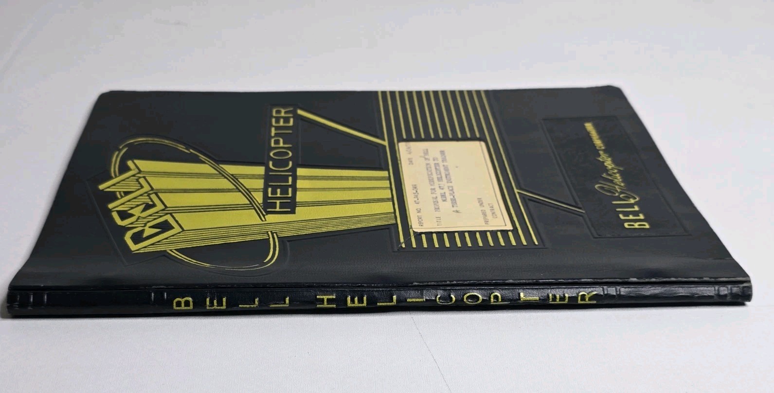 Rare 1958 Bell Helicopter Proposal Report 47-945-049 Jeffrey Evans Archive