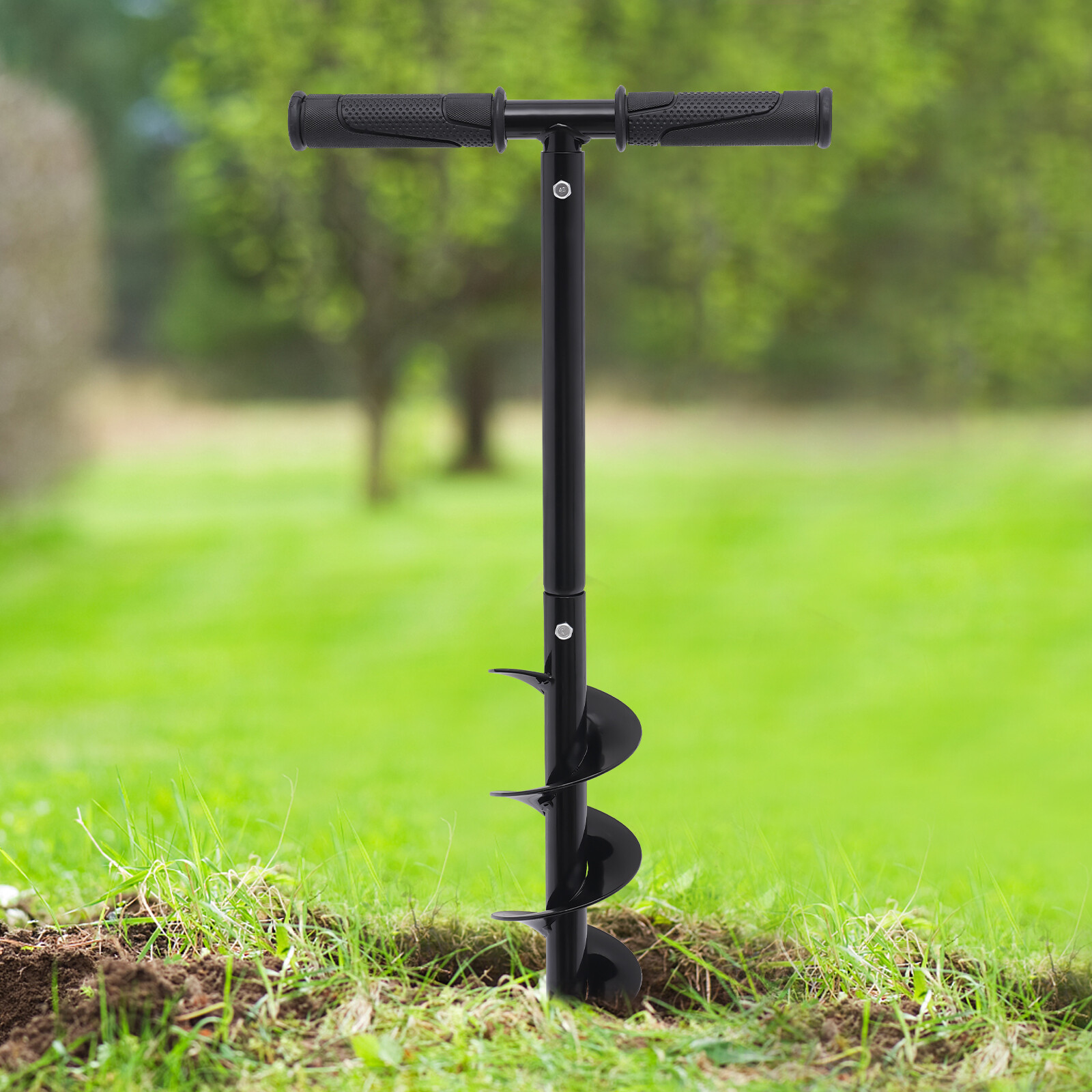 T-Shaped Hand Post Hole Digger Garden Earth Auger Drill