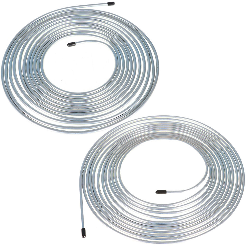 Labwork Brake Line Tubing Kit For Universal 25 Ft 3/16&1/4 Zinc w/32 Fittings