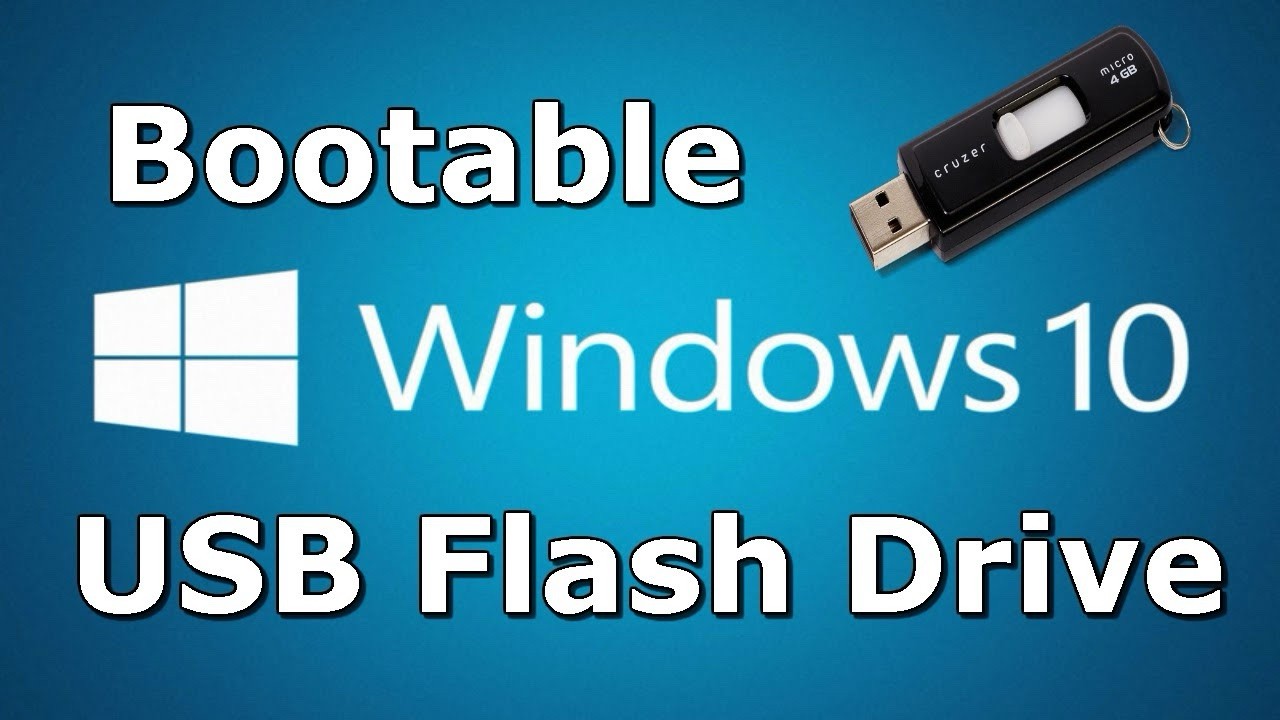 Win 10 64-Bit Operating System Recovery Or Install Bootable USB Flash Drive