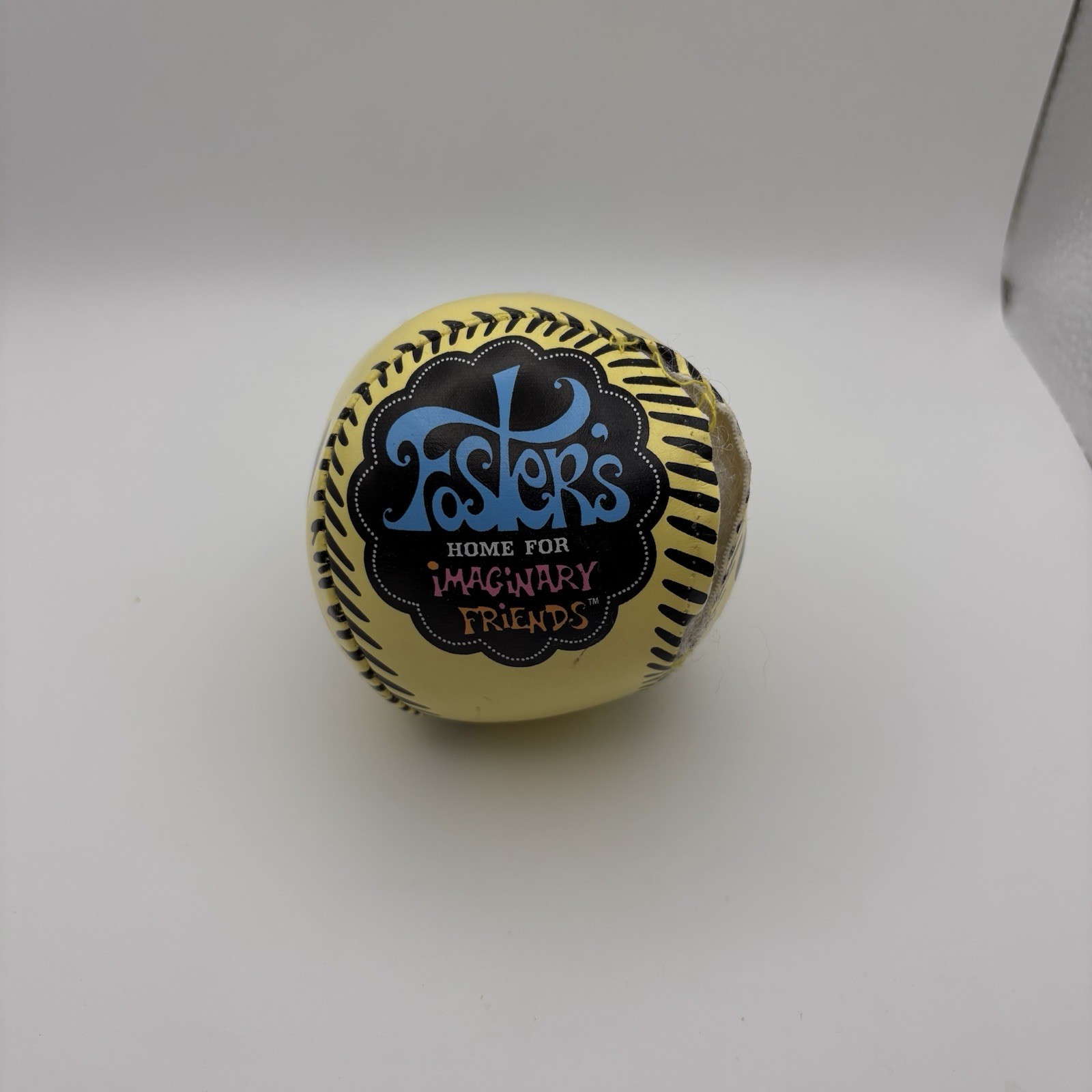 Fosters home for imaginary friends Cheese Soft Baseball Toy Torn Used Open