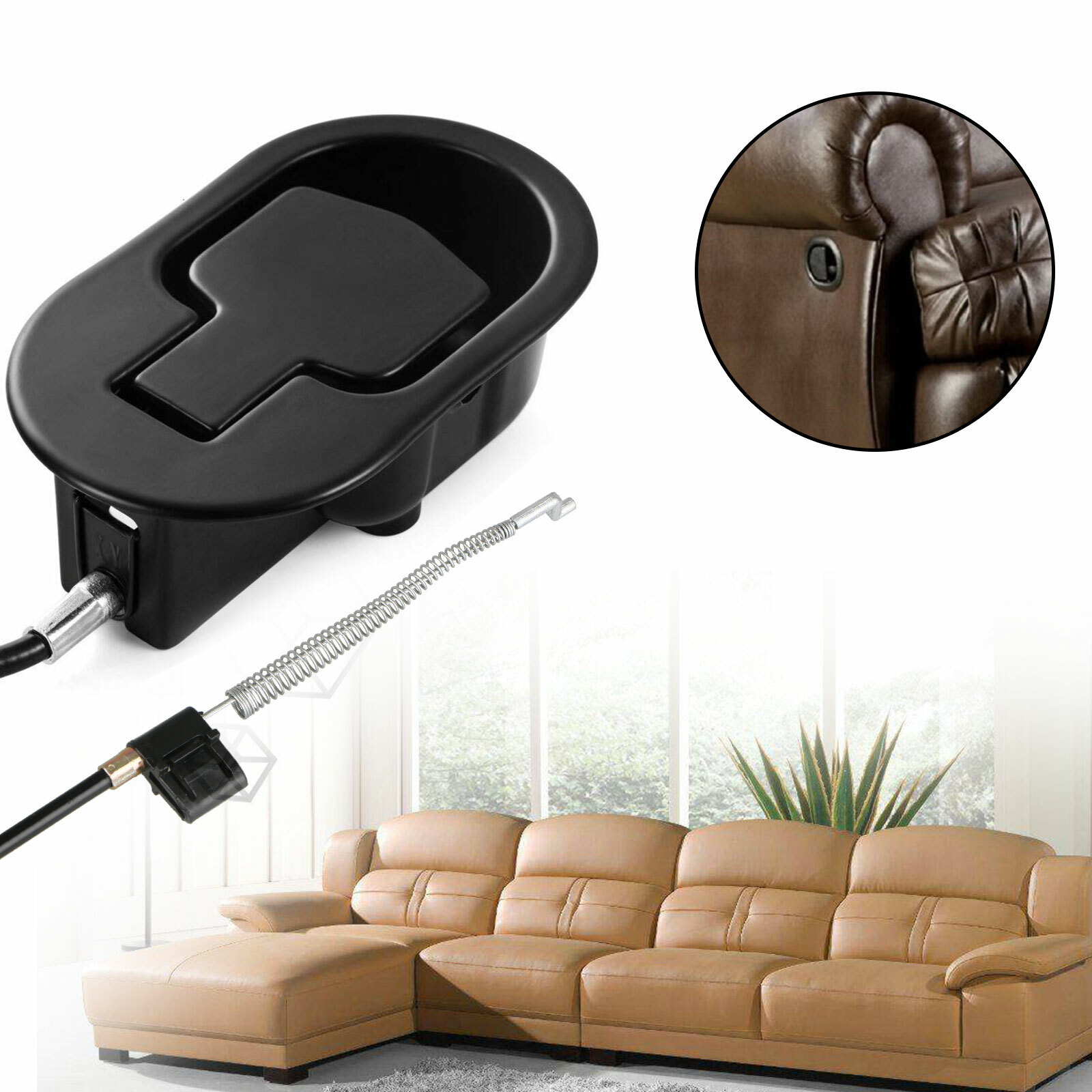 Sofa Recliner Release Pull Handle Replacement Universal Chair Couch Cable Lever