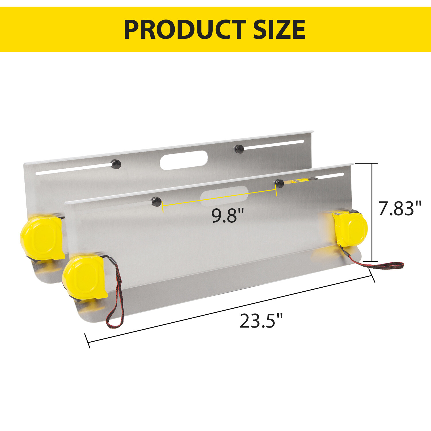 HECASA Toe Plates-Most Accurate DIY Wheel Alignment Tool/Gauge Aluminum