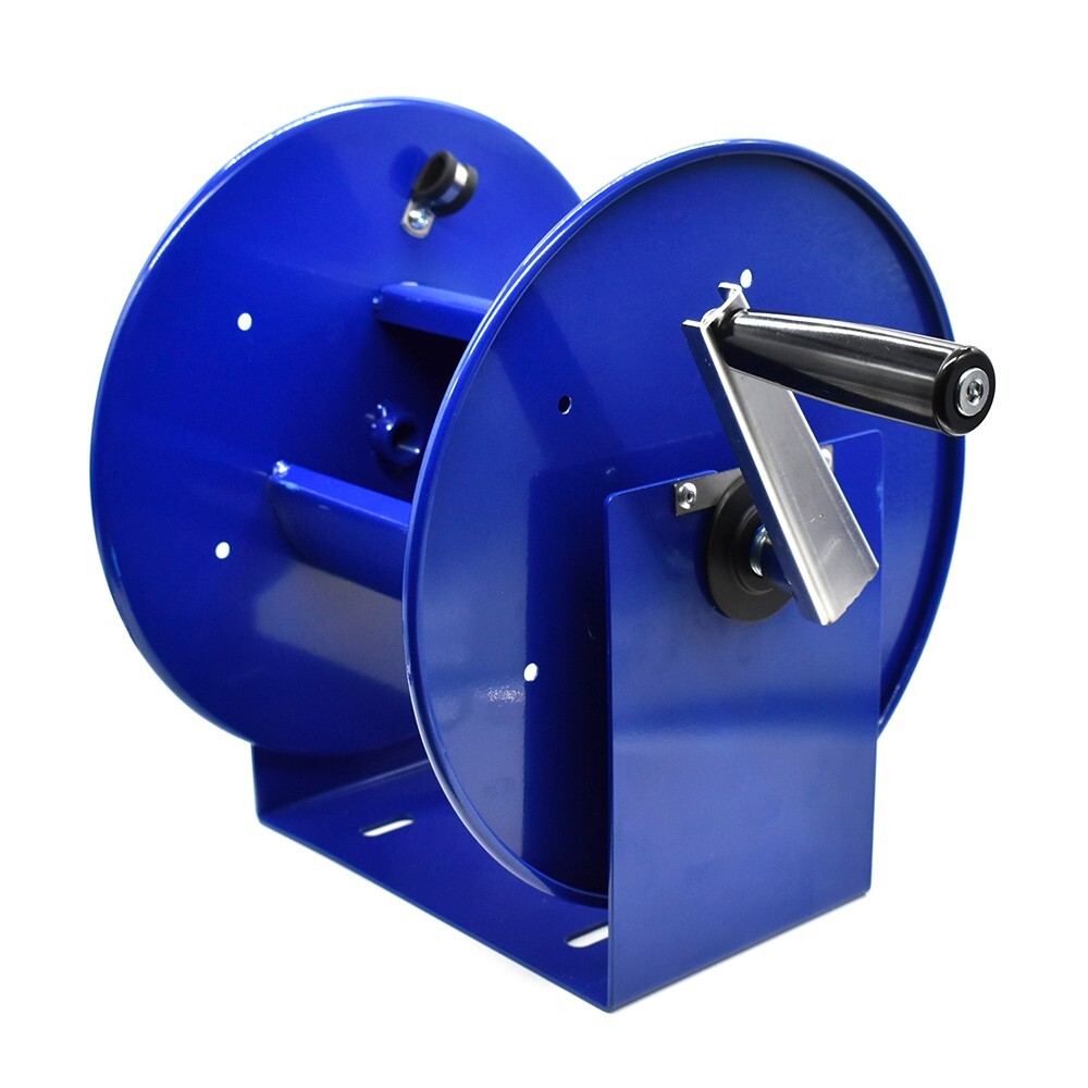 PW7191 Pressure Washer Manual Hose Reel Blue Powder Coated Steel - For 100ft