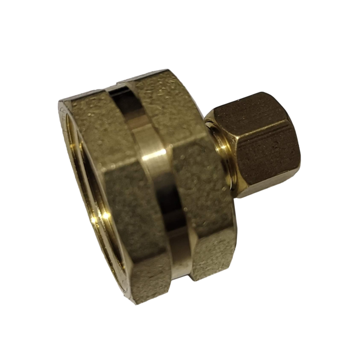 1 Pack XFITTING 1/4" OD Comp. X 3/4" FHT Garden Hose Threaded Female Adapter