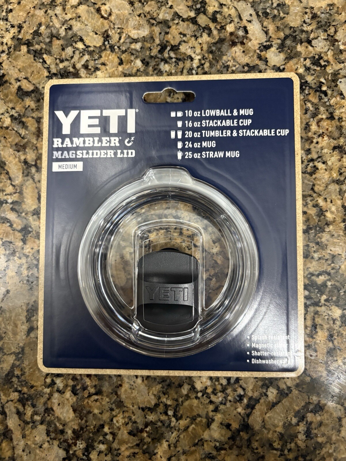 Yeti Rambler Lid w/MagSlider 10oz Lowball/ 20oz Tumbler Authentic (Brand New)
