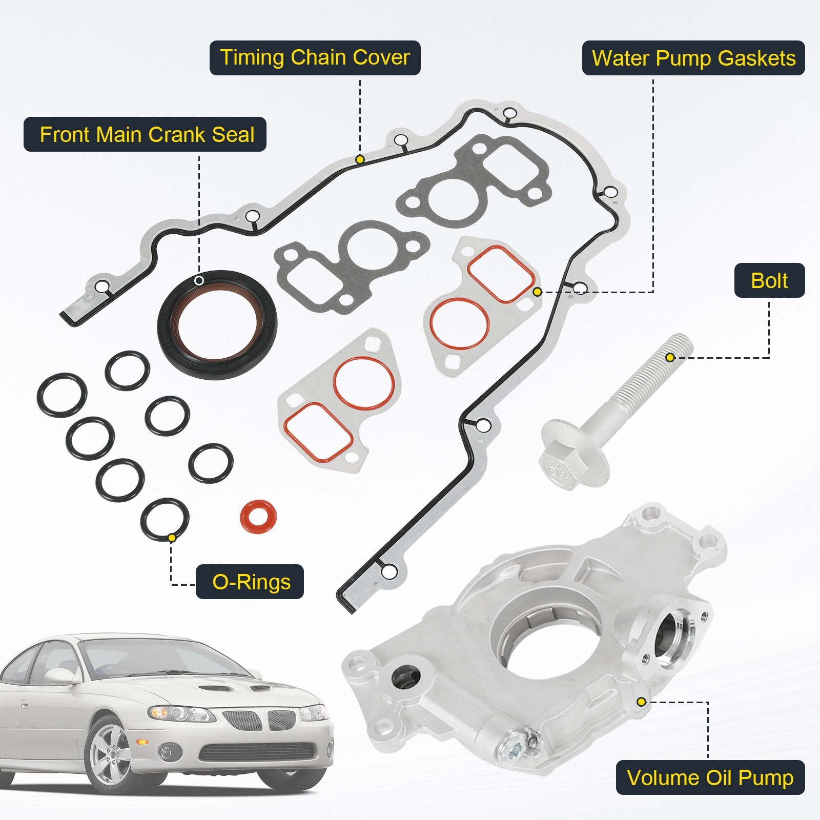 M295HV High Volume Melling Oil Pump Kit For 4.8L 5.3L 6.0L Silverado