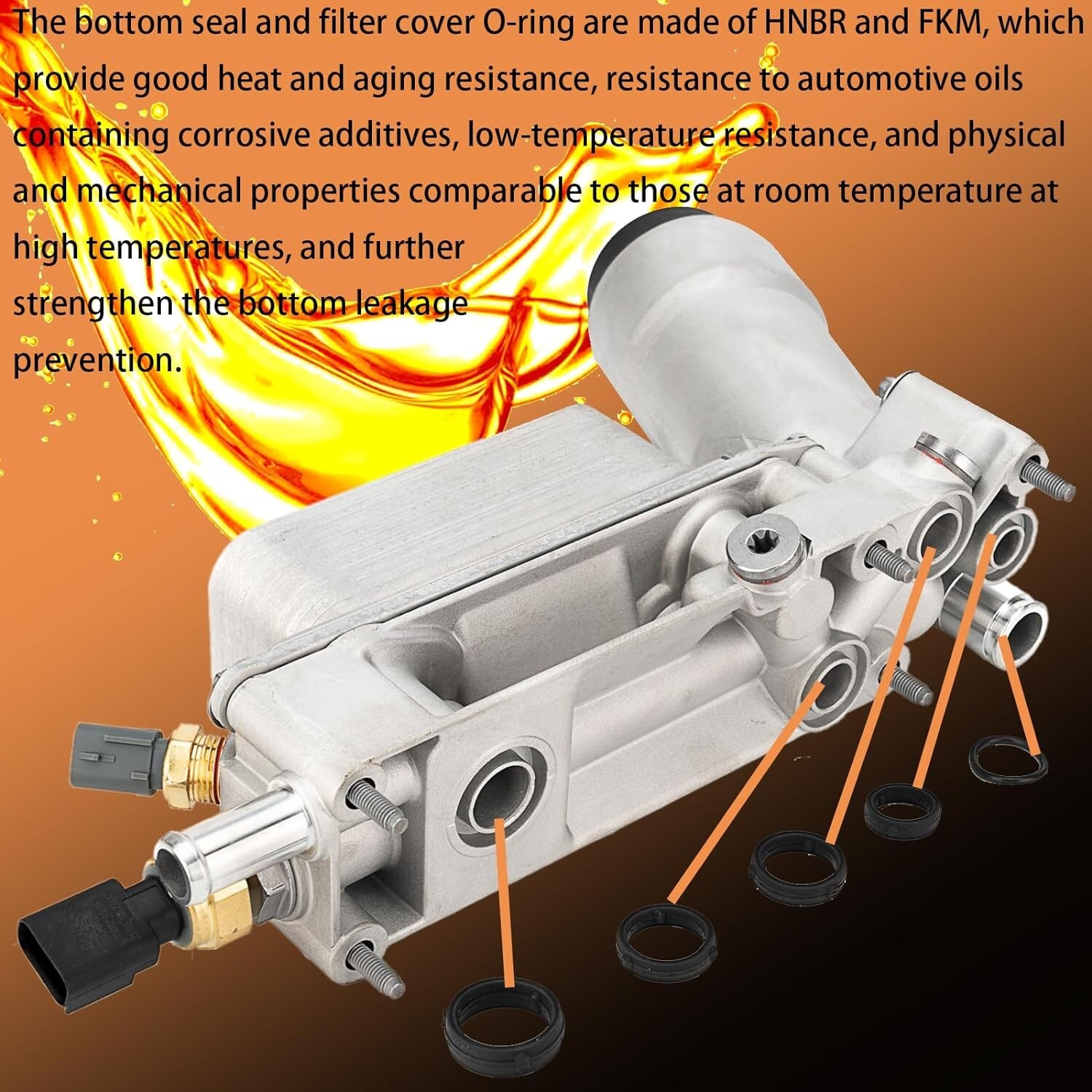 Engine Oil Cooler Filter Housing Assembly For Dodge Chrysler Jeep 2011-2016 3.6L