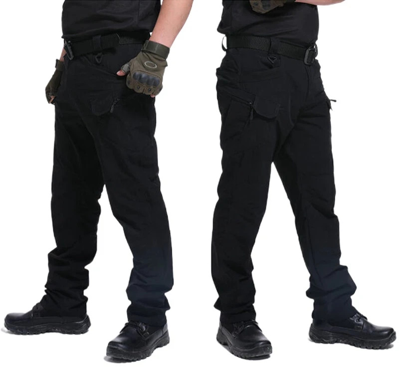 Mens Cargo Pants Tactical Waterproof Work Outdoor Hiking Combat Trousers USA