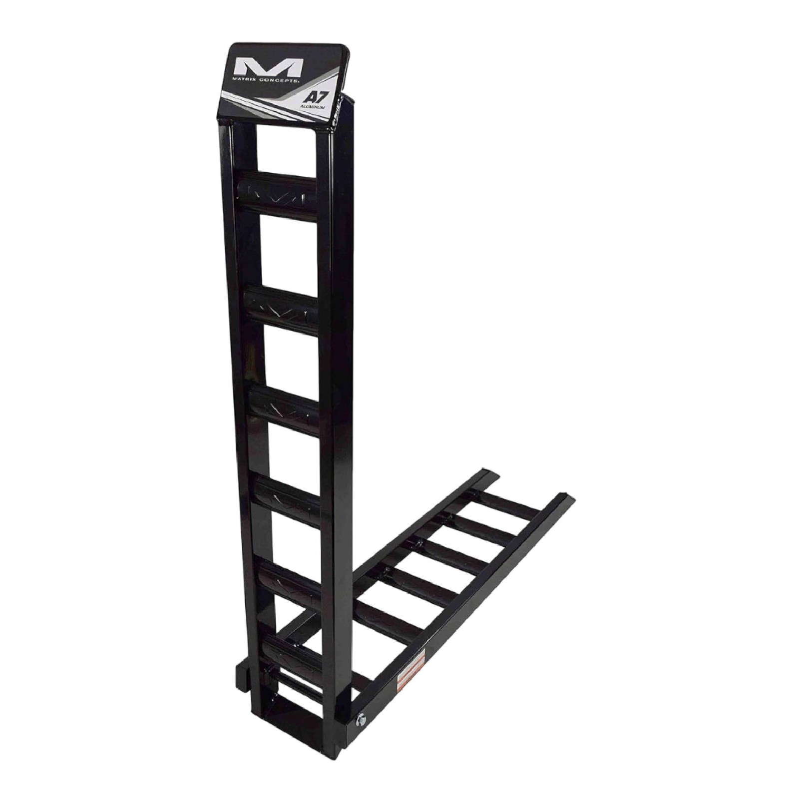 Matrix Concepts A7 Aluminum Ramp - Black/White | 7.5 ft Folding Loading Ramp