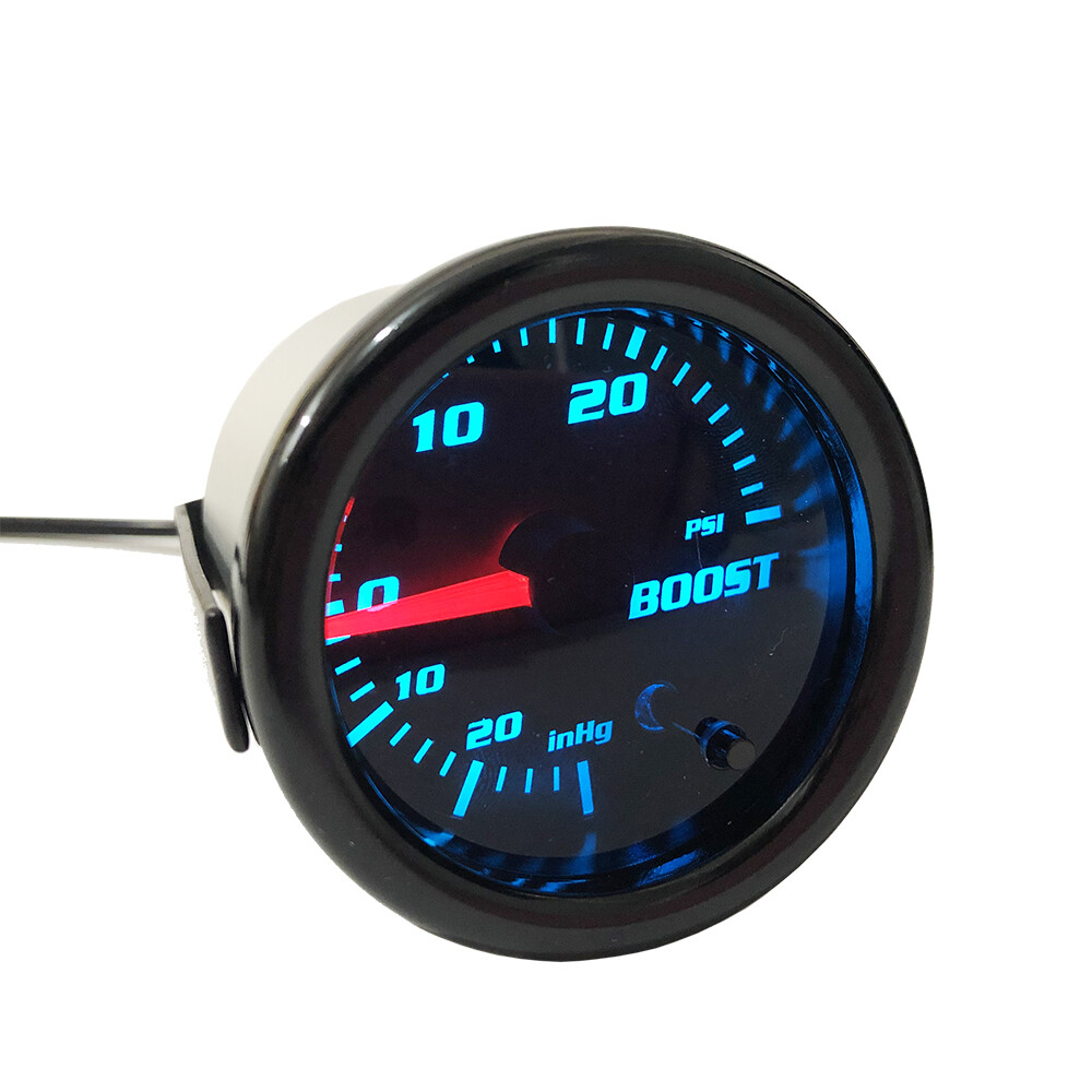 2" Turbo Boost Gauge 7 Color Tinted Digital 0-30 PSI Pressure Meter 52mm