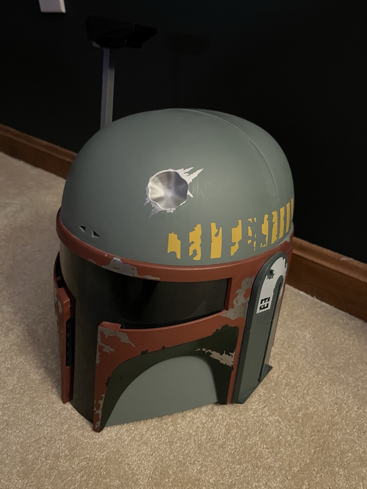 2009 Hasbro Star Wars BOBA FETT Talking Helmet Mandalorian COMPLETE TESTED WORKS