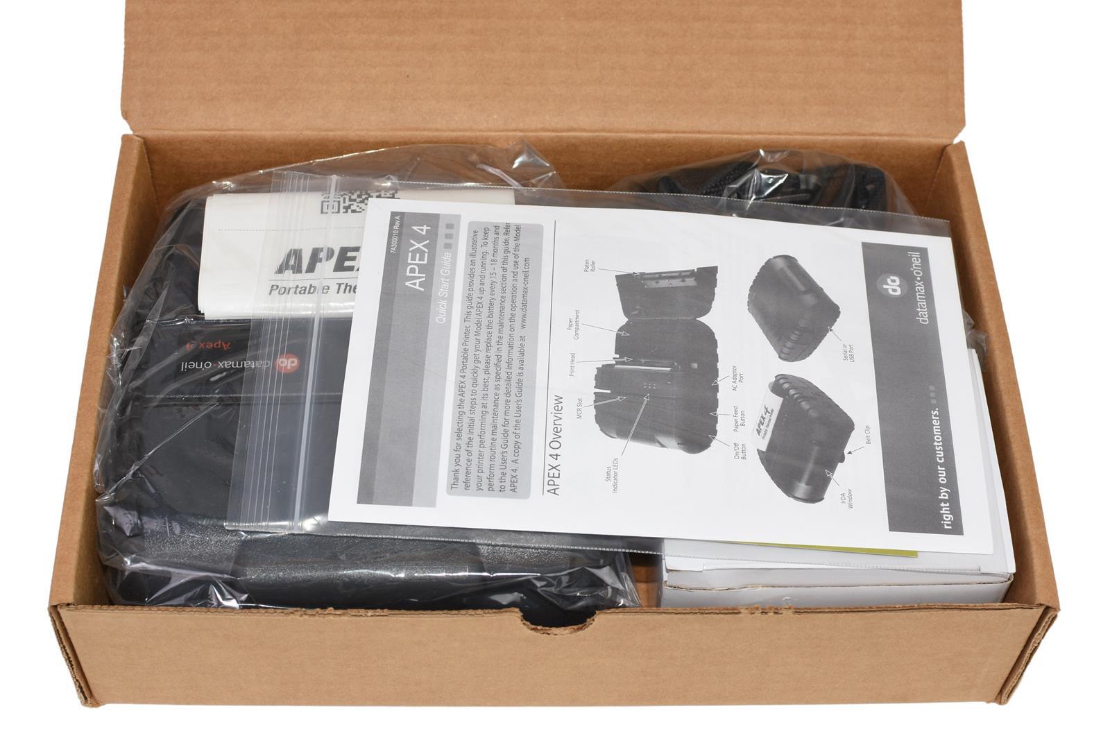 Datamax-O'Neil 78928U1-4 Apex 4i 4" Mobile Printer USB/Bluetooth (New,old stock)