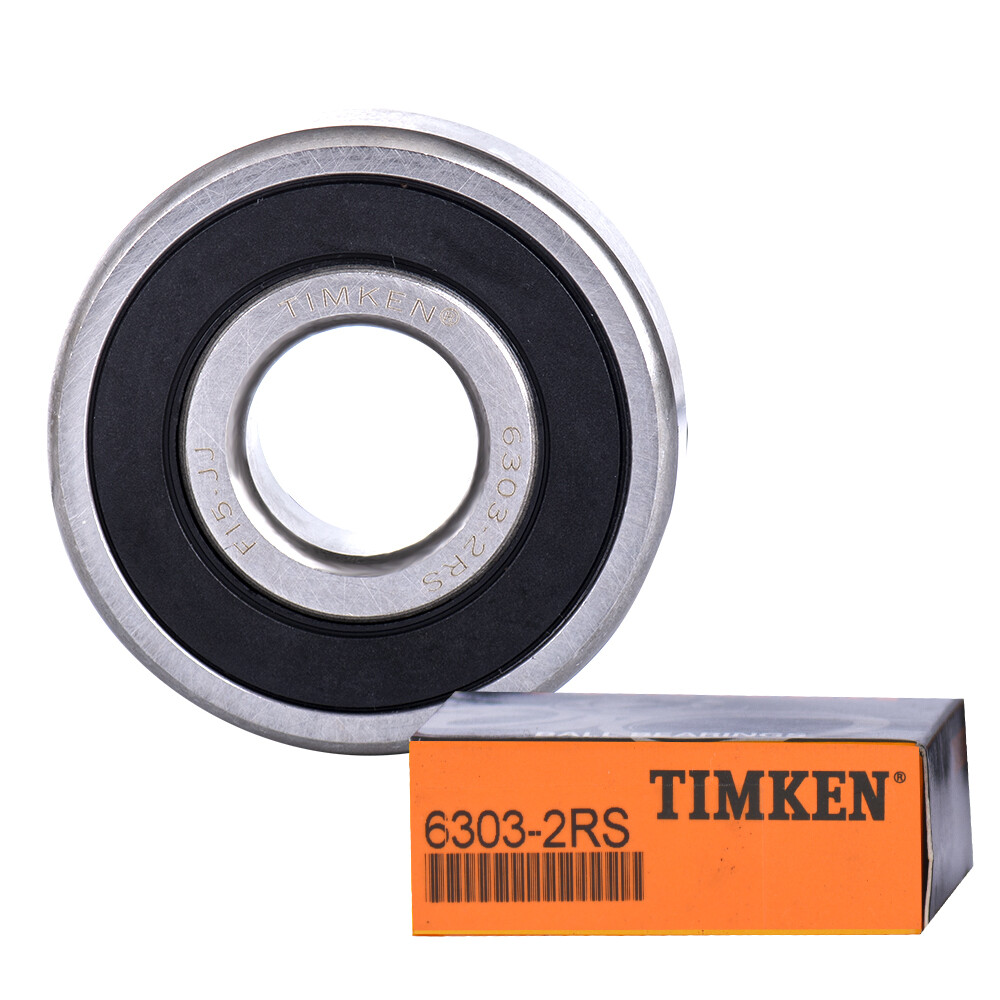 2PACK TIMKEN 6303-2RS 17X47X14MM Double Rubber Seal Ball Bearings