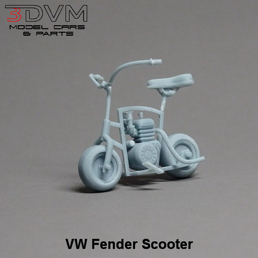 1:25-1:24 Scale Resin VW Fender Scooter Model Kit, Un-assembled