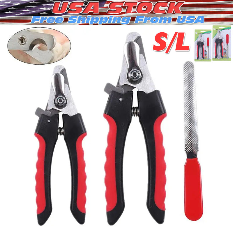 Heavy Duty Pet Dog Nail Clippers with Dog Nail File for Large Dogs Thick Nails