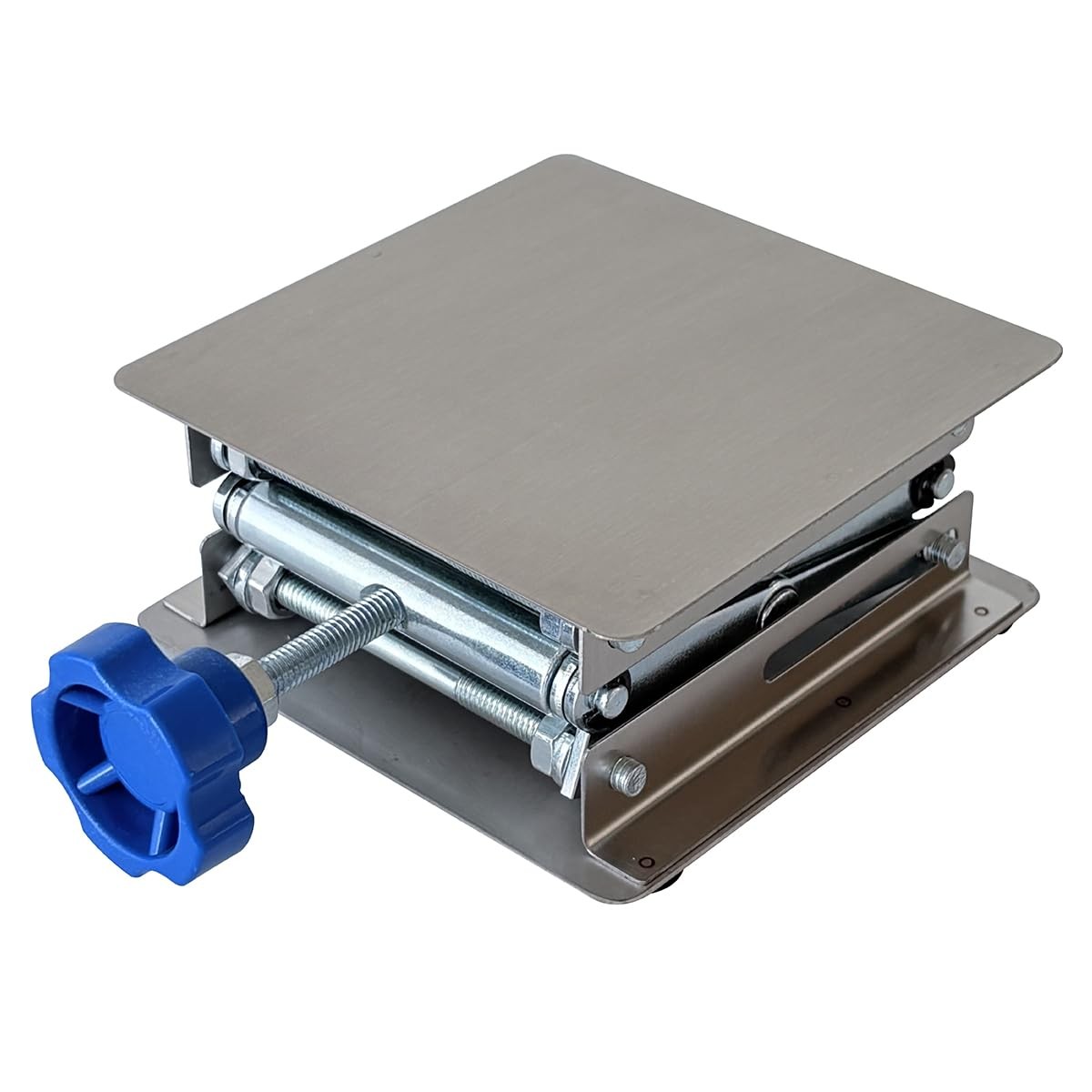 Stainless Steel Lab Jack Stand Table Lift Laboratory Mini Scissor Silver