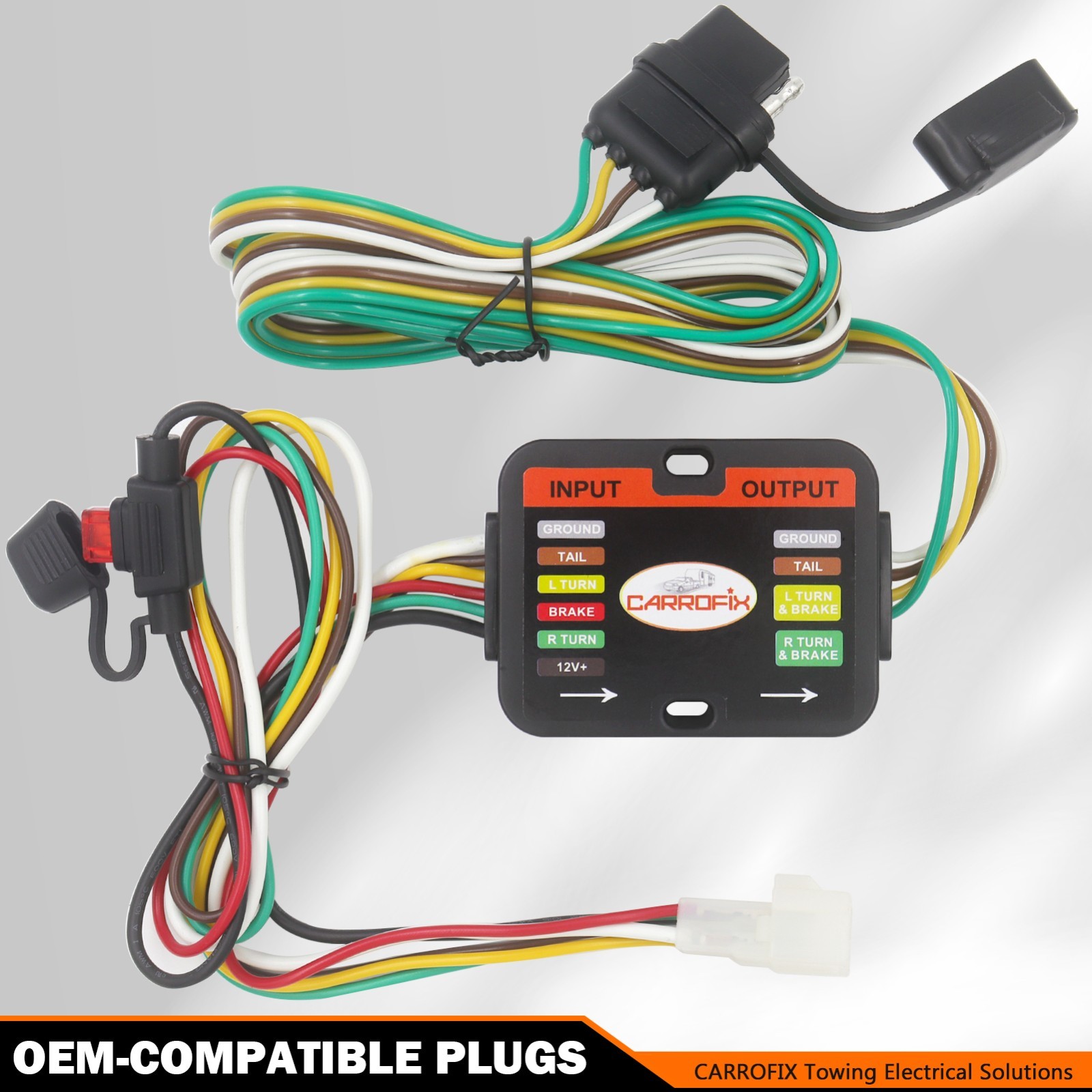 For Subaru Vehicle to Trailer Tow Hitch Wiring Harness with 4-Way Flat Connector