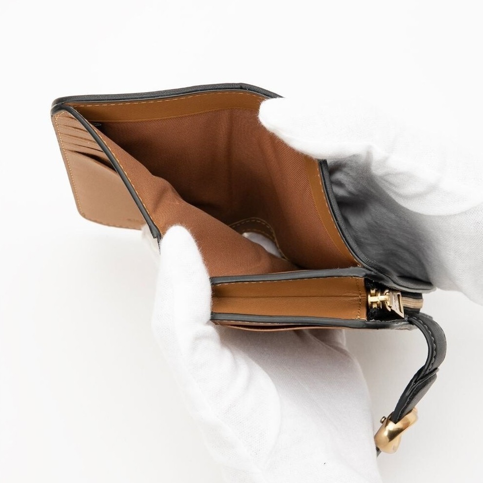 COACH Tabby Medium Wallet Leather Black CA193 outlet New F/S