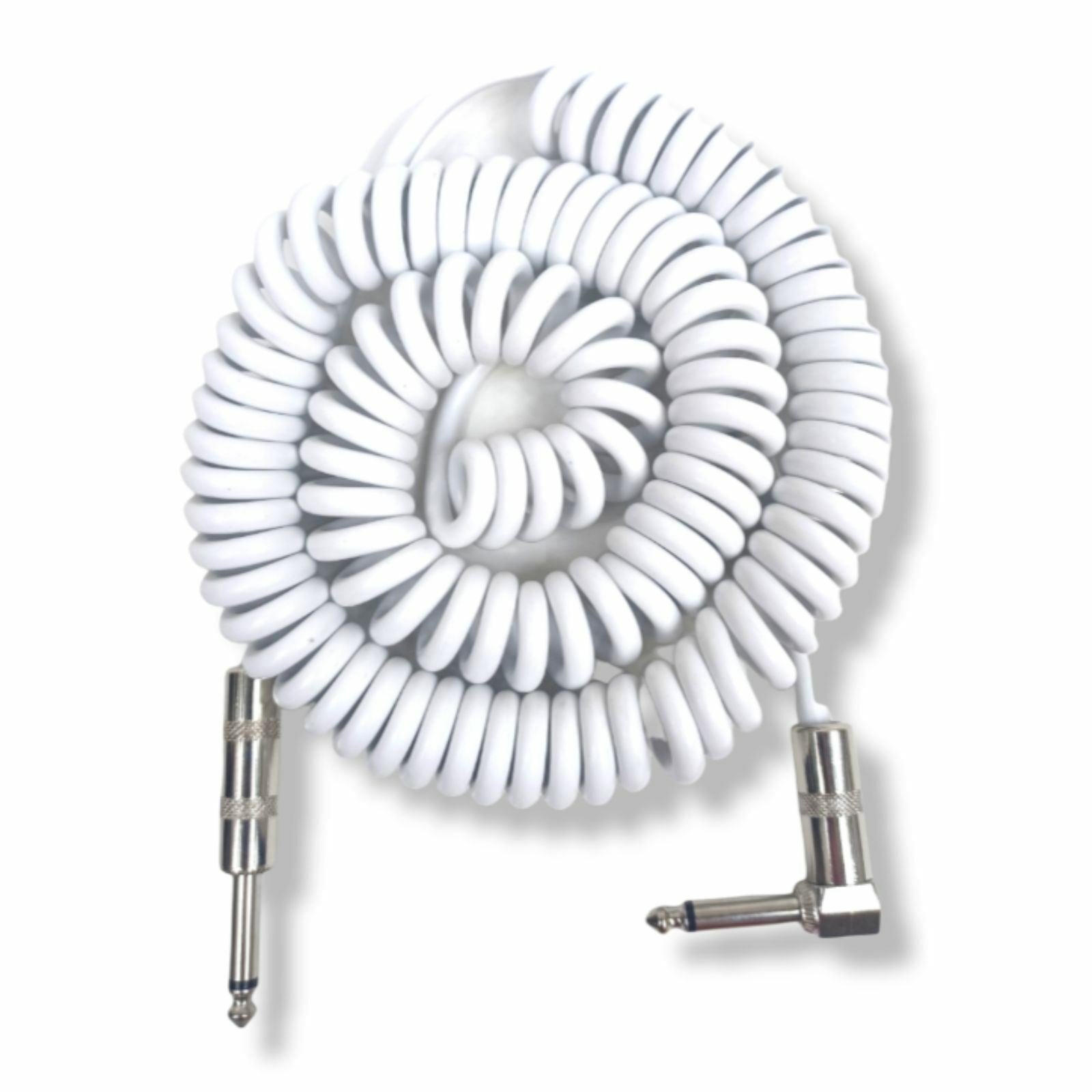 Perfektion PM204-WH Vintage Coiled 20 ft. Guitar and Instrument Cable, White