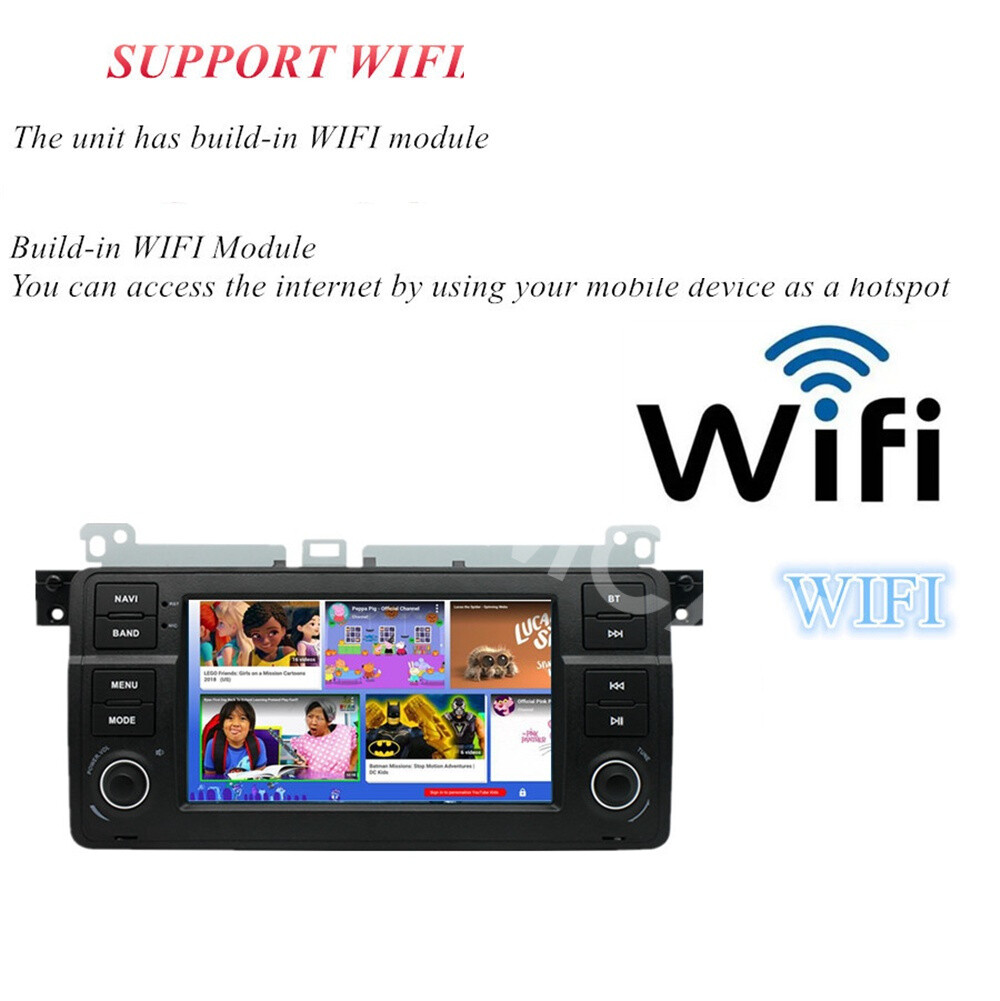 Fit For BMW E46 2-door Coupe 1999-2006 2DIN Car Stereo Radio Player Head Unit FM