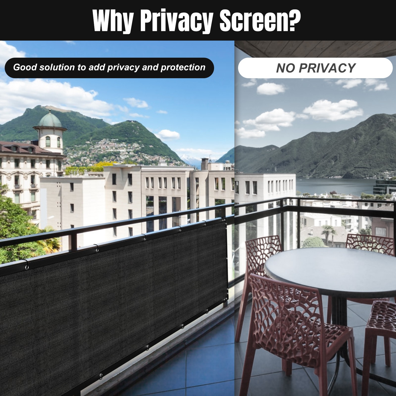 3' 4' 5' 6' 8' x50' Privacy Fence Screen Windscreen Garden Yard Mesh Shade Cover