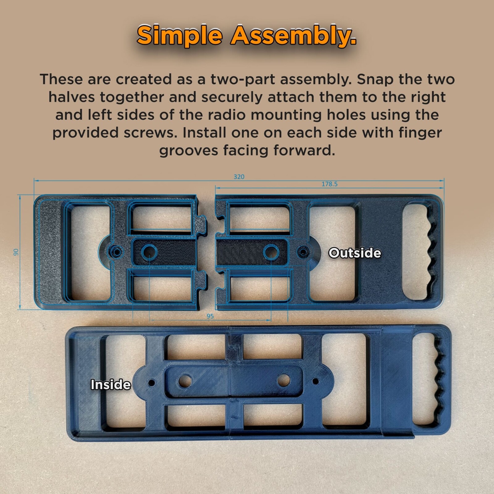 Carry Handles for YAESU FT-710 FIELD and FT-710 AESS Radio Transceivers