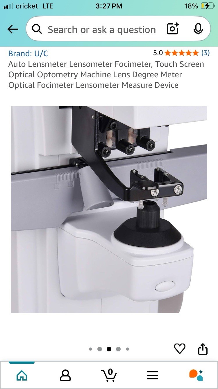 Auto Lensmeter Lensometer Focimeter Touchscreen Measure Device W/ Thermal Print