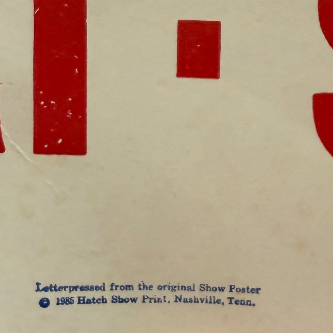 Vintage Elvis Presley Hatch Show Print Poster 1985 Letterpress Florida Theatre