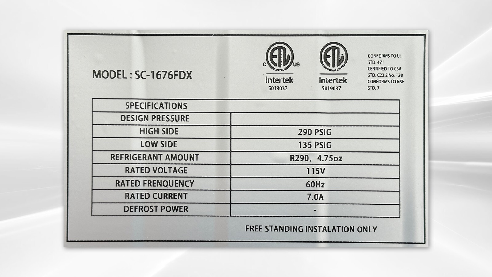 NEW 72" Commercial 3 Glass Door Merchandiser Refrigerator Display Cooler NSF ETL