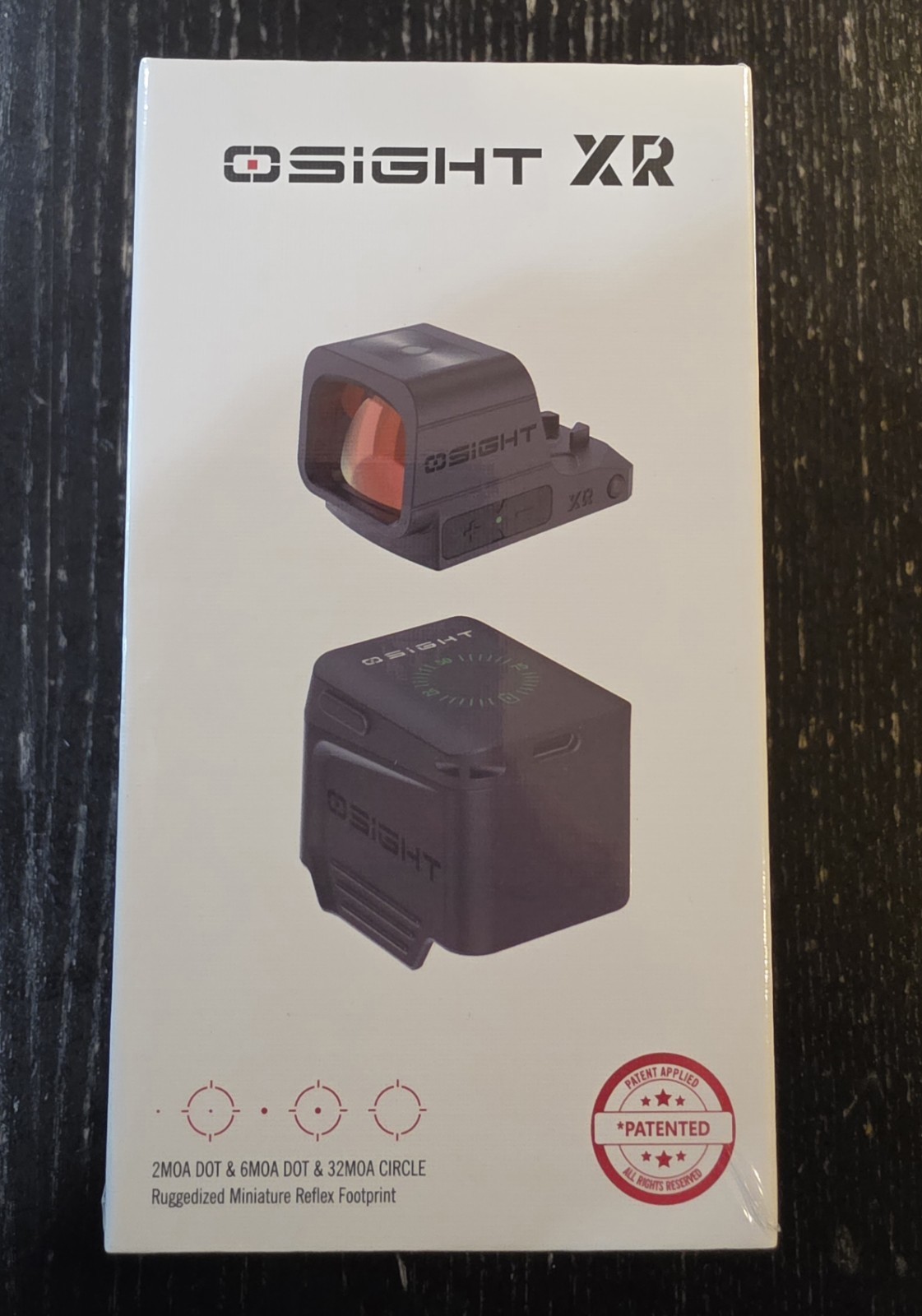Osight XR Enclosed Red Dot Optic Miniature Reflex Sight New